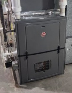 Rheem 125.000 BTU furnace installed